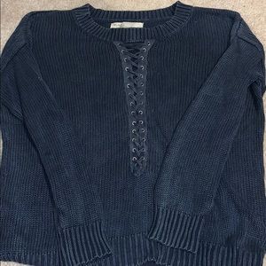 navy sweater